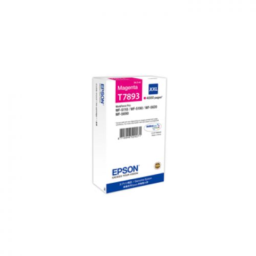 EPSON Cartucho Magenta 79XXL 4000 paginas WorkForce Pro WF-5xxx Series , Epson , EPSC13T789340 , 8715946529271
